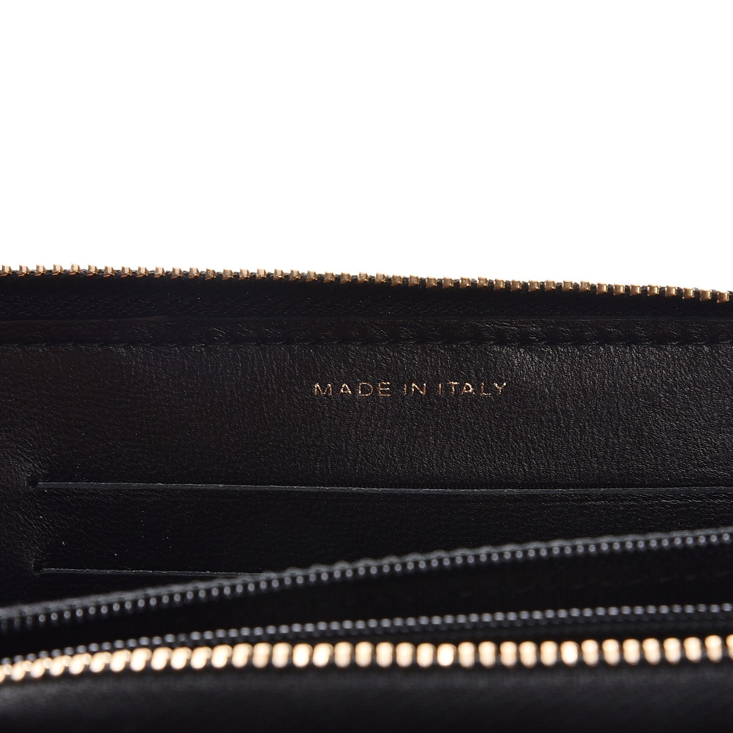 Chanel Lambskin Quilted Medium Zip Around Wallet Black 7 of 9