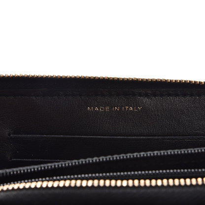 Chanel Lambskin Quilted Medium Zip Around Wallet Black 7 of 9
