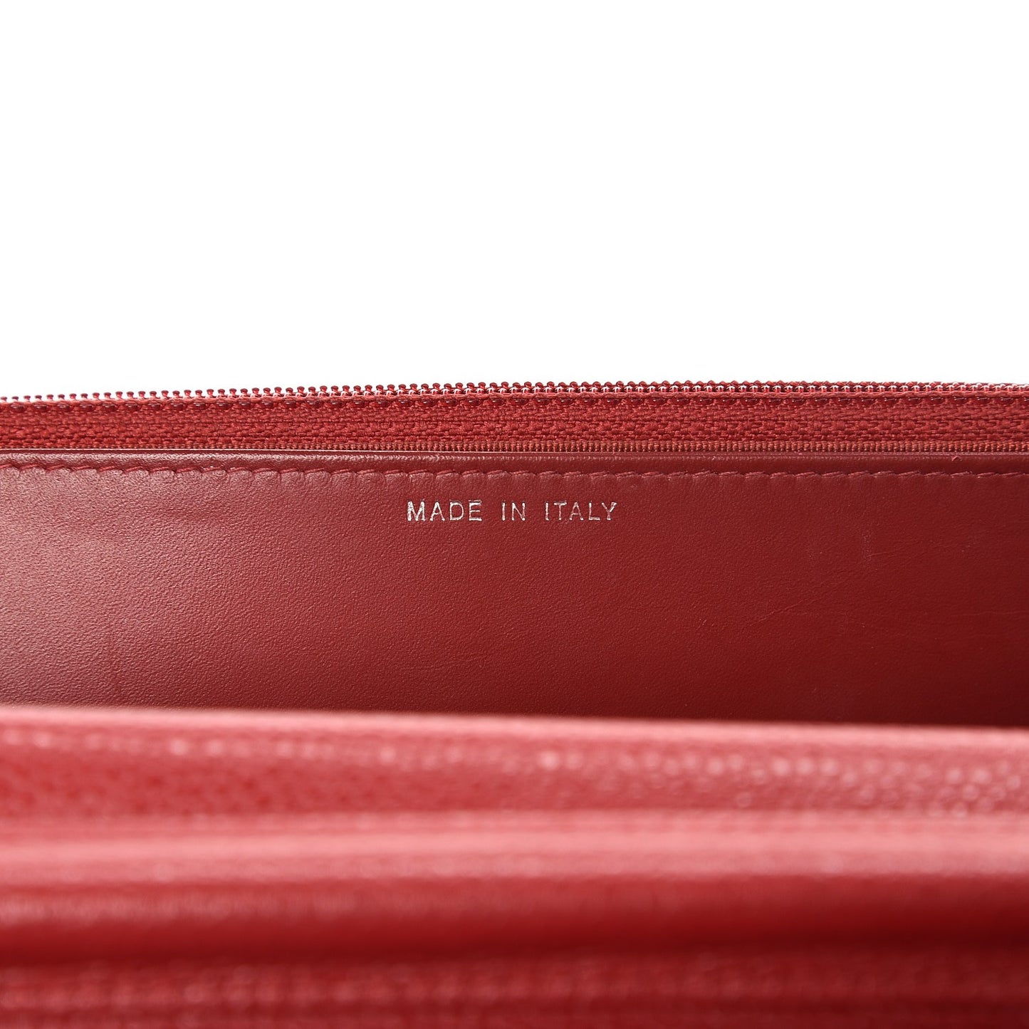 Caviar Quilted Wallet On Chain WOC Red