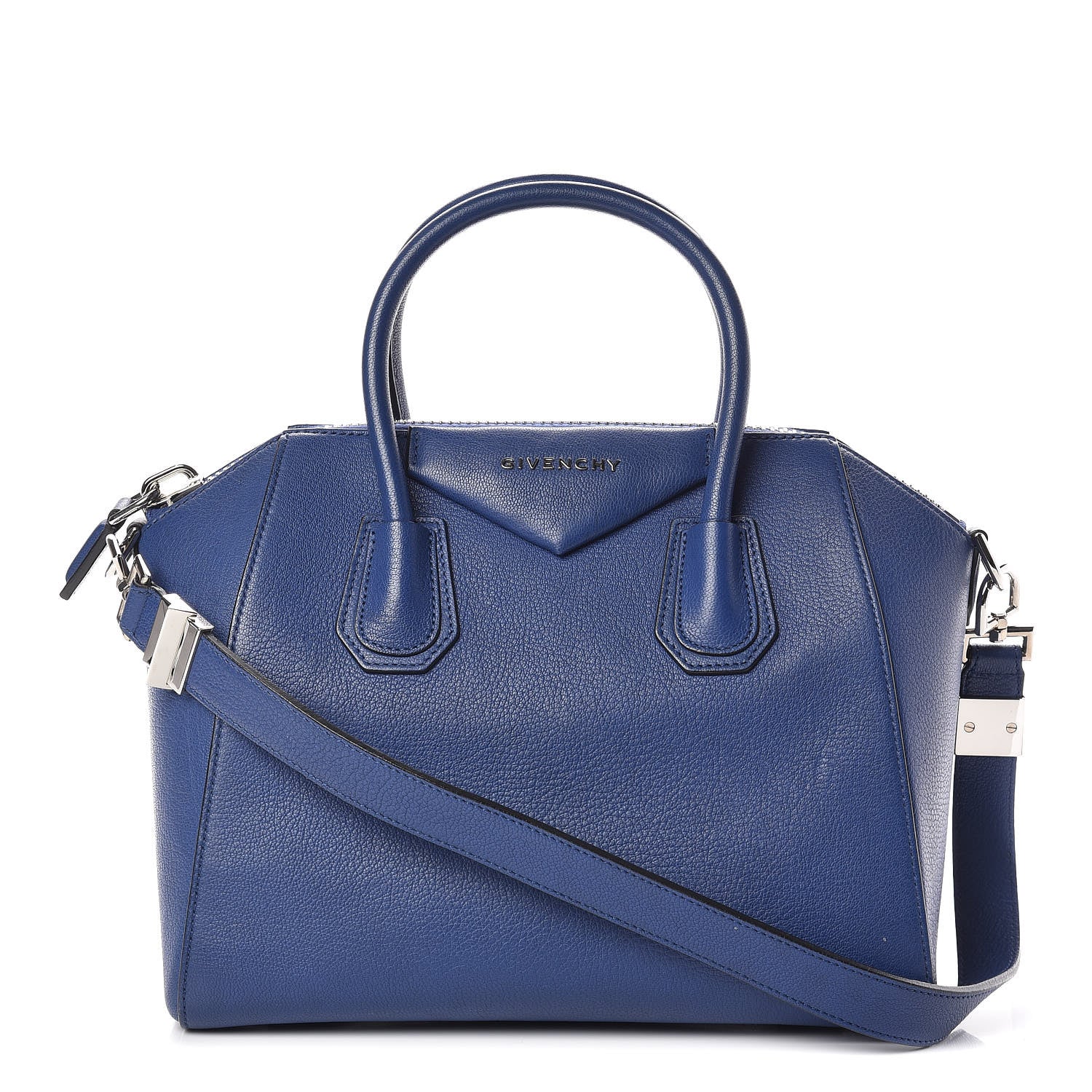 Givenchy Sugar Goatskin Small Antigona Bright Blue 1 of 12