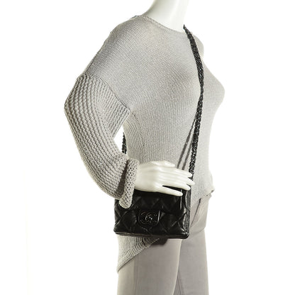 Chanel Lambskin Quilted Mini Chanel 3 Flap Black 2 of 10