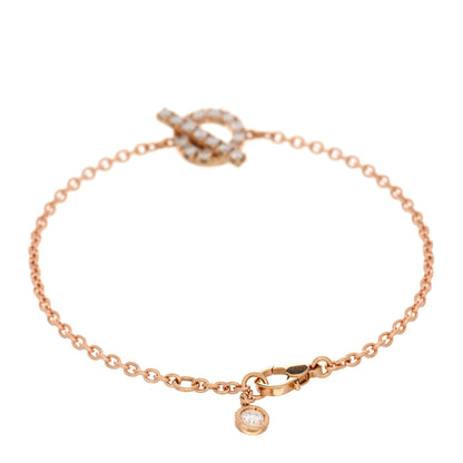 Hermes 18K Rose Gold Diamond Finesse Bracelet SH 3 of 4