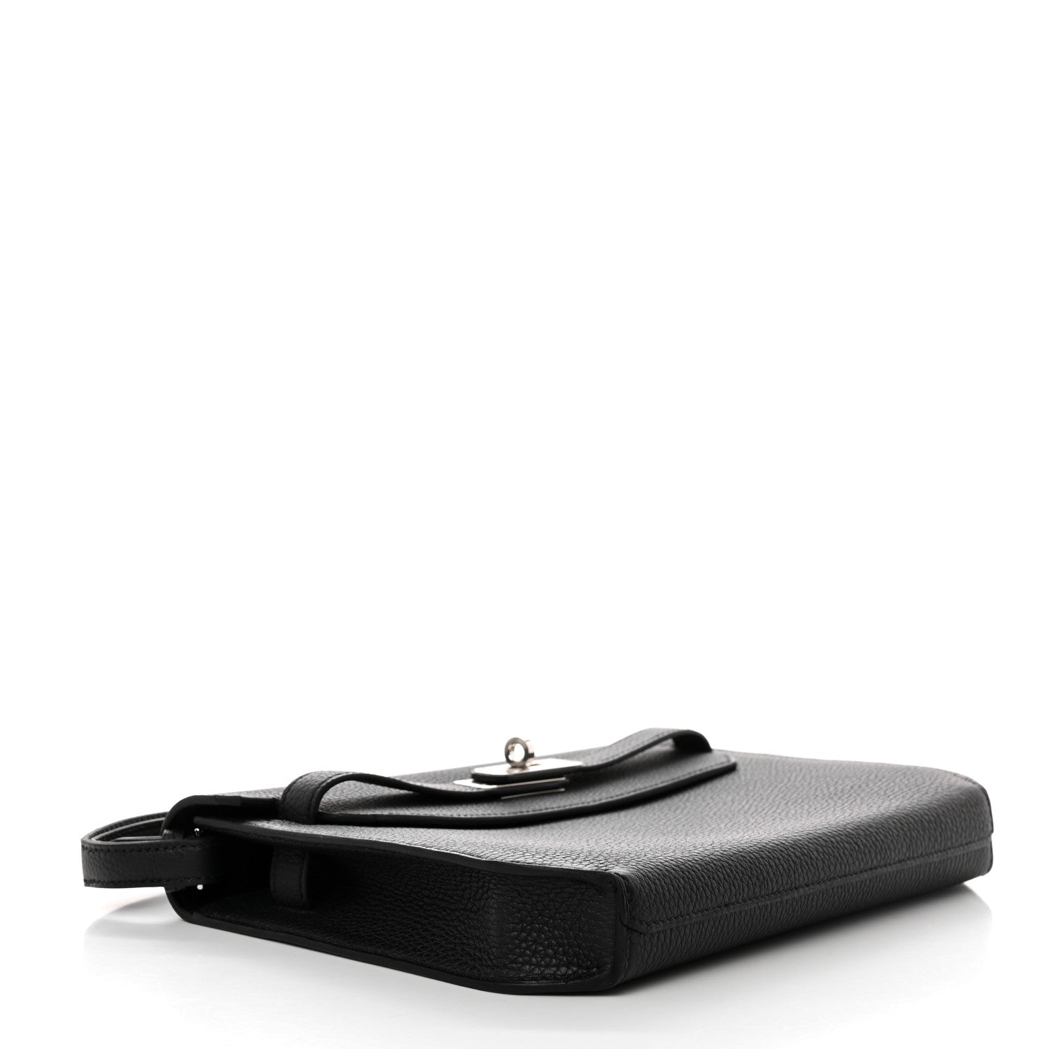 Hermes Togo Kelly Depeches 25 Pouch Black 4 of 11