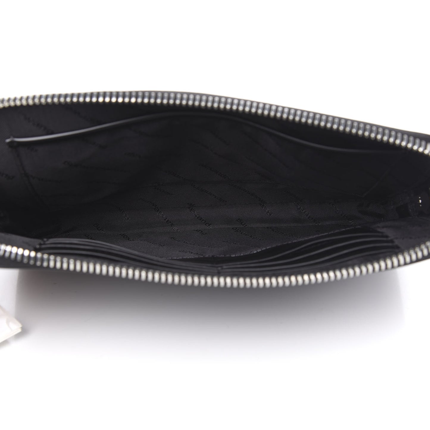 Grained Calfskin Scout Clutch Black