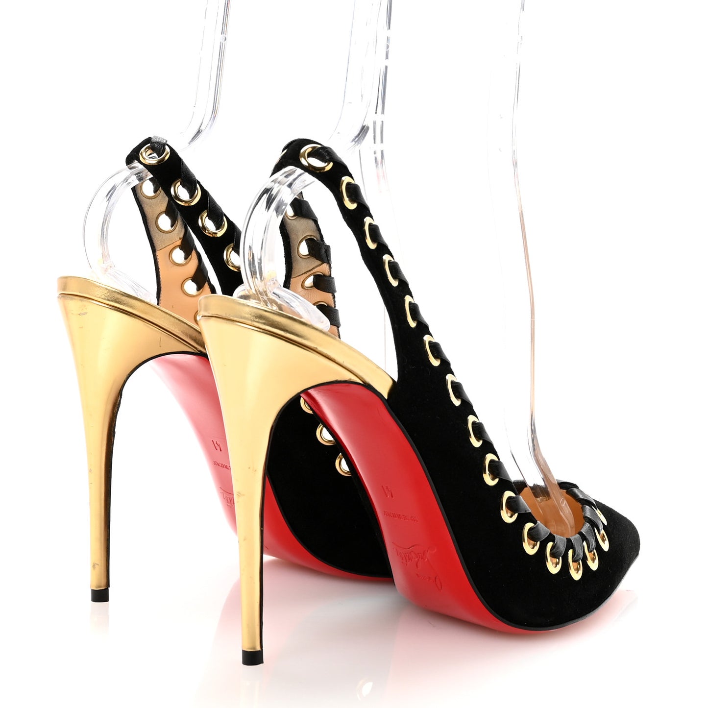Suede Ostri 100 Slingback Pumps 41 Black
