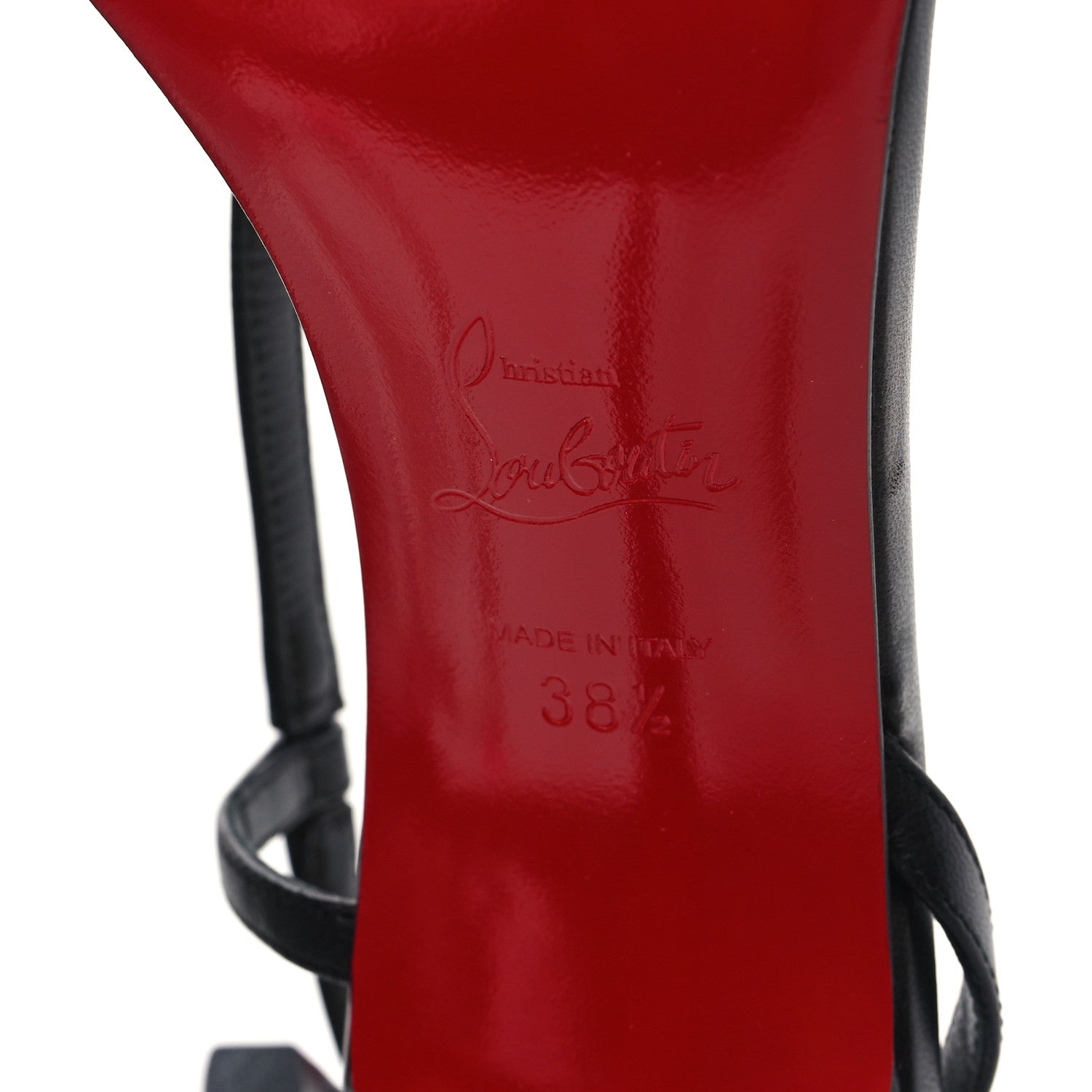Christian Louboutin Nappa Rosalie 100 Sandals 38.5 Black 6 of 8