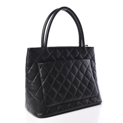 Chanel Caviar Quilted Medallion Tote Black 3 of 13