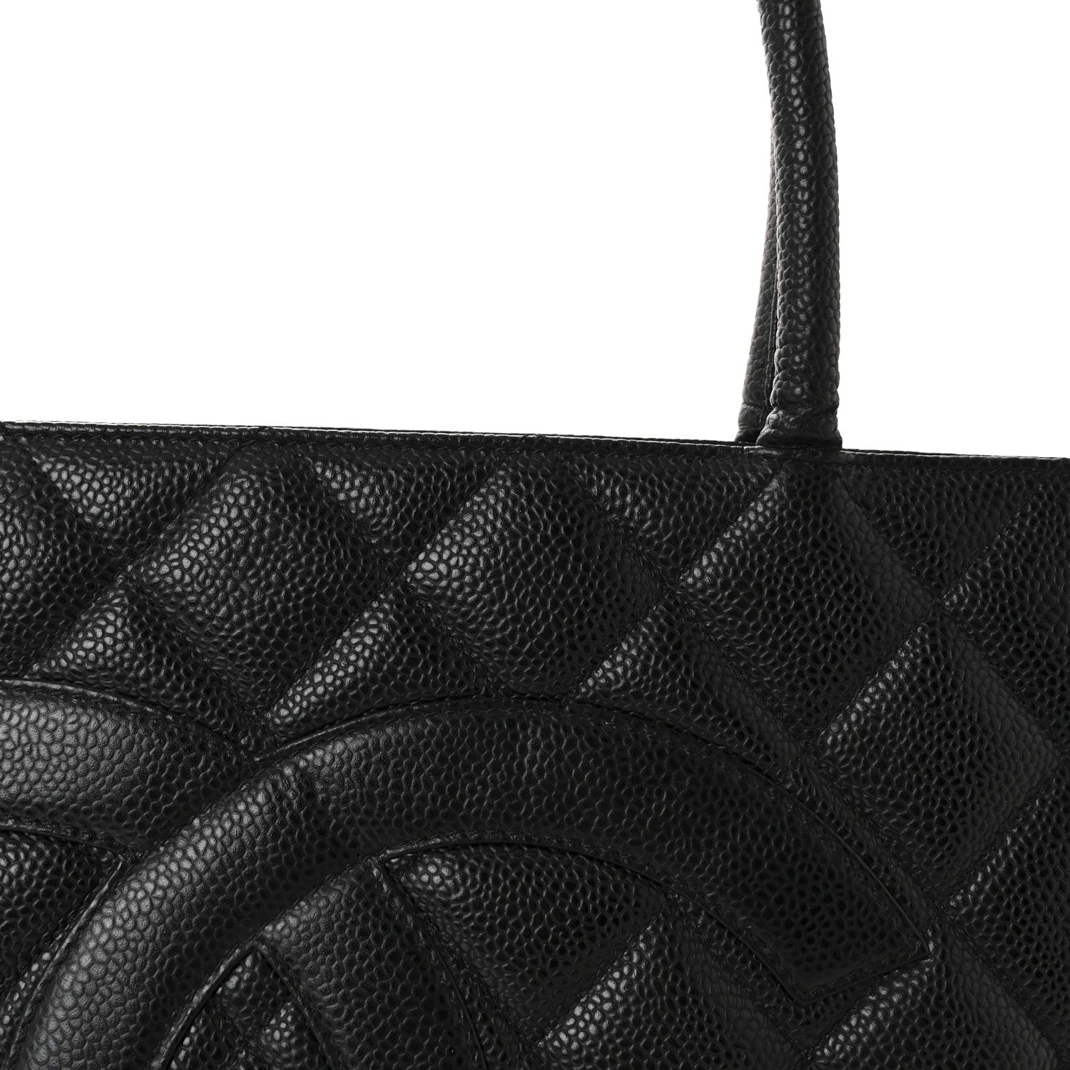 Chanel Caviar Quilted Medallion Tote Black 7 of 9