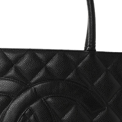 Chanel Caviar Quilted Medallion Tote Black 7 of 9