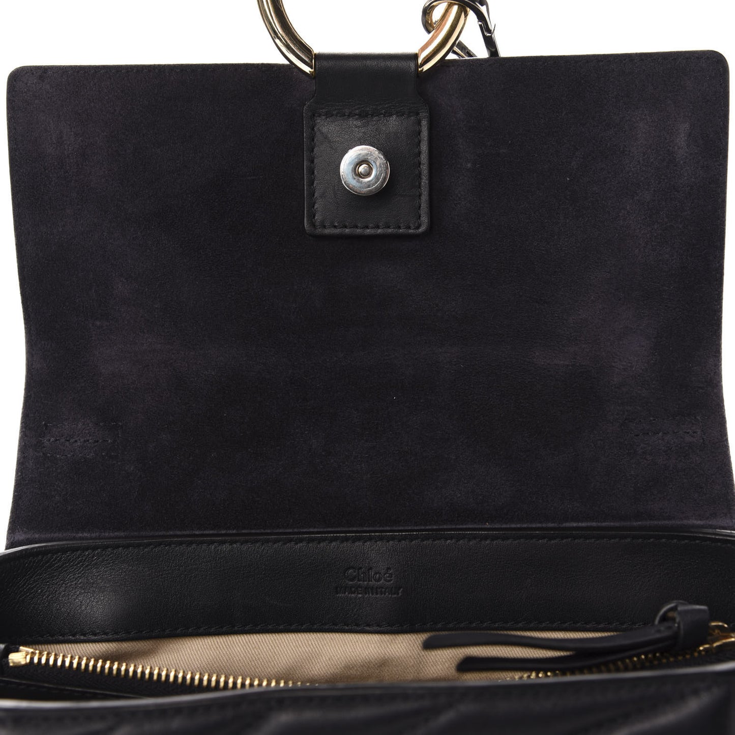 Smooth Calfskin Quilted Small Faye Day Shoulder Bag Full Blue