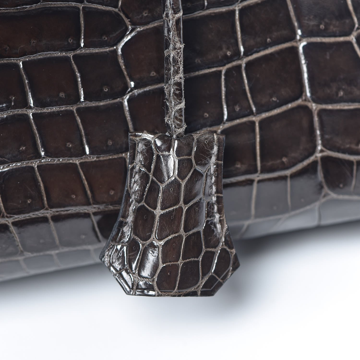 Hermes Shiny Porosus Crocodile Birkin 35 Graphite 9 of 38