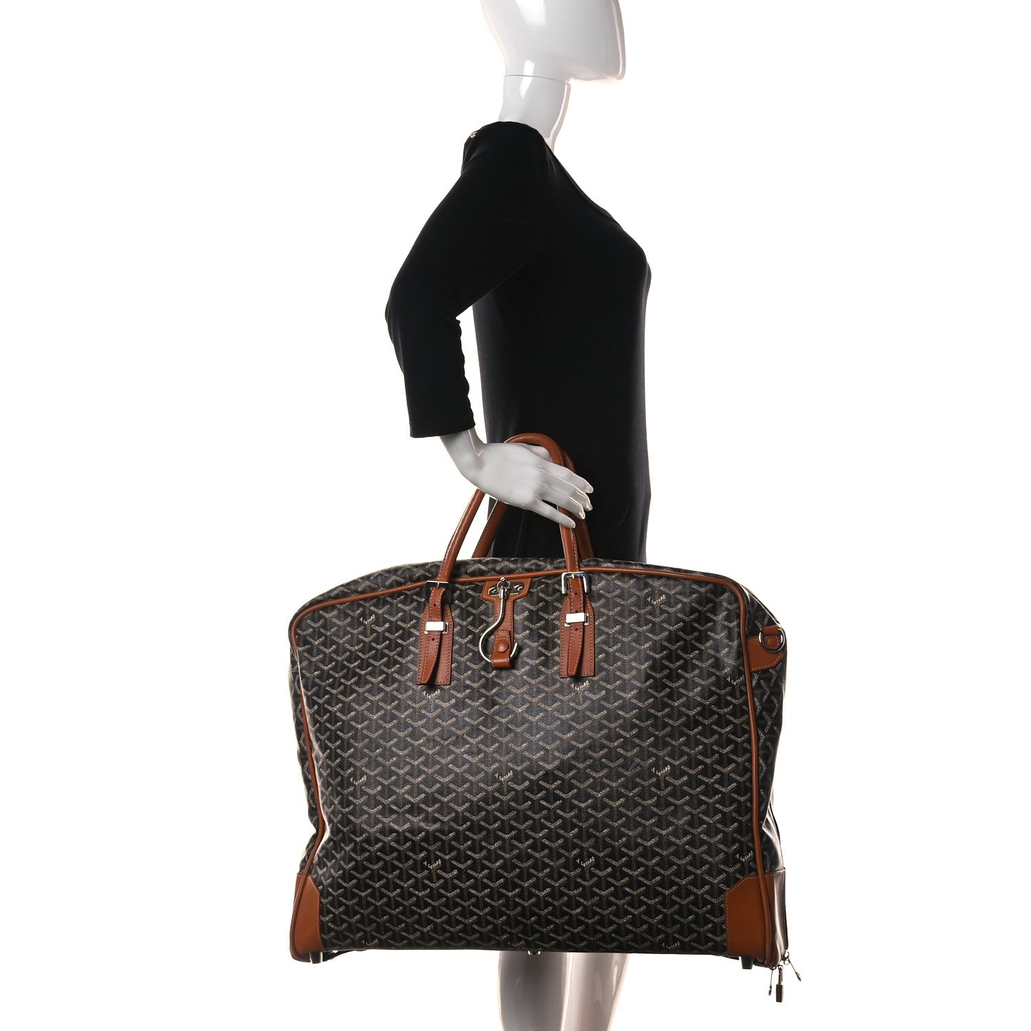Goyard Goyardine Porte-Habits Garment Bag Black Gold 2 of 18