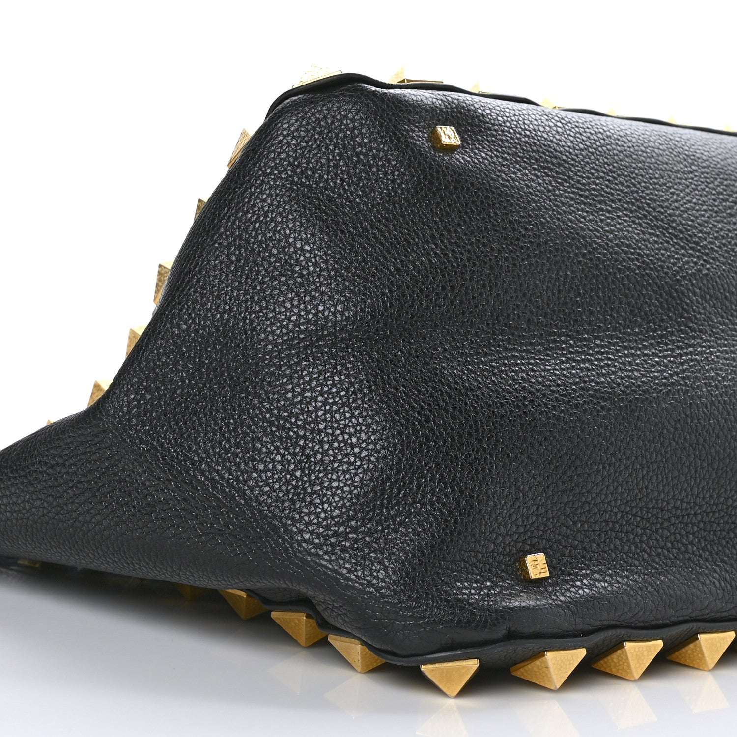 Valentino Garavani Grained Calfskin Medium Rockstud Tote Black 6 of 7