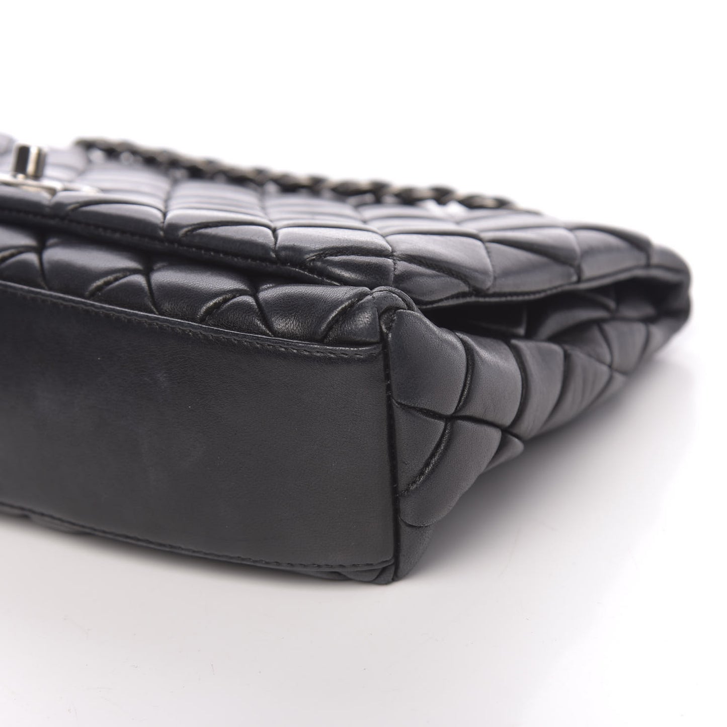 Lambskin Large New Bubble Flap Black