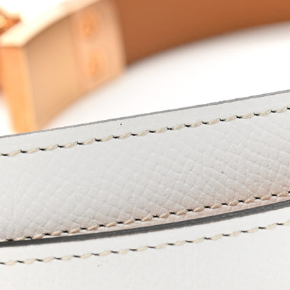 Hermes Epsom Rivale 18 Belt White 5 of 5