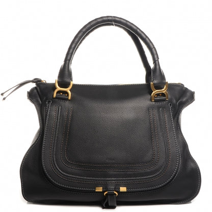 Chloe Calfskin Large Marcie Satchel Black 1 of 9