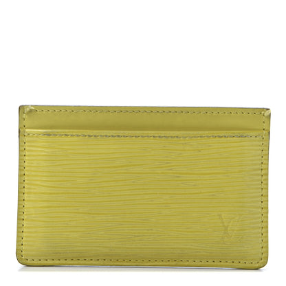 Louis Vuitton Epi Card Holder Pistache 1 of 8