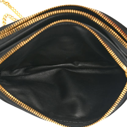 Valentino Garavani Grainy Calfskin VLogo Double Zip Camera Crossbody Bag Black 5 of 10