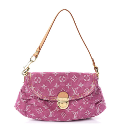 Louis Vuitton Monogram Denim Mini Pleaty Fuchsia 1 of 8