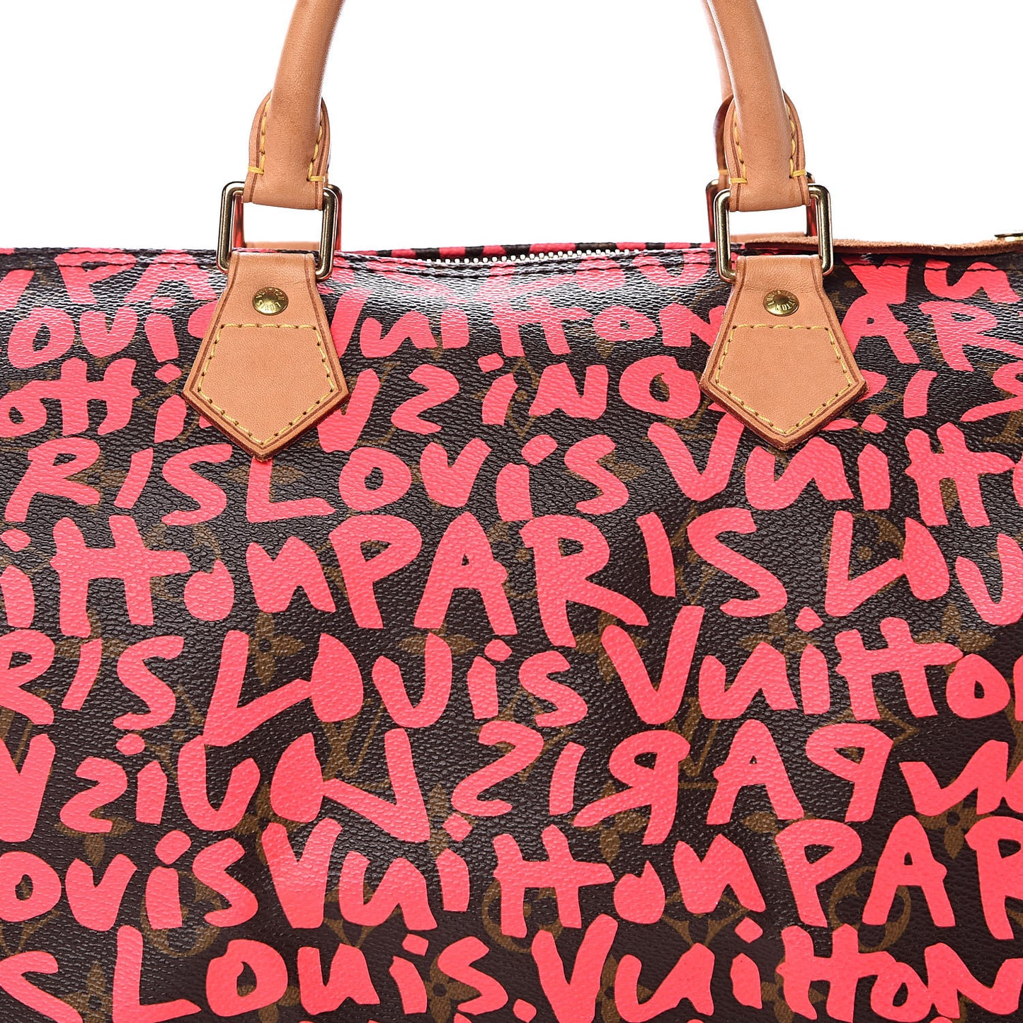 Monogram Graffiti Speedy 30 Fuchsia
