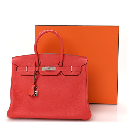 Hermes Togo BIRKIN 35 Rouge Pivoine 11 of 11