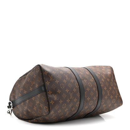 Louis Vuitton Monogram Macassar Keepall Bandouliere 45 6 of 18