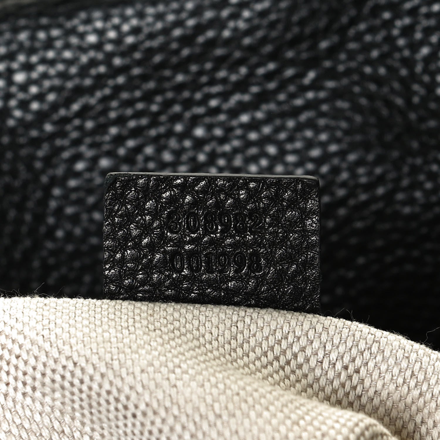 Gucci Pebbled Calfskin Medium Soho Chain Shoulder Bag Black 7 of 11