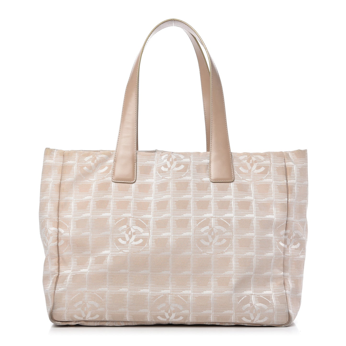Nylon Medium Travel Tote Beige