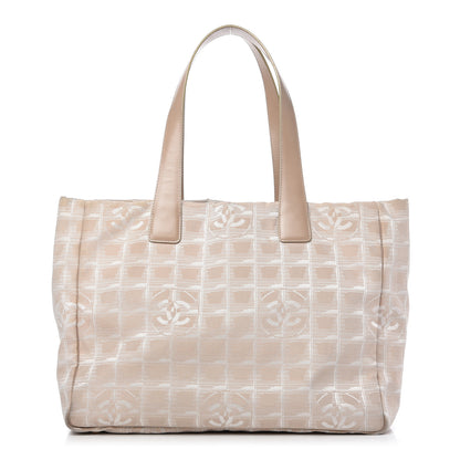 Chanel Nylon Medium Travel Tote Beige 1 of 9