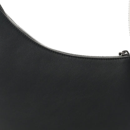 The Row Smooth Calfskin Half Moon Shoulder Bag Black 6 of 8