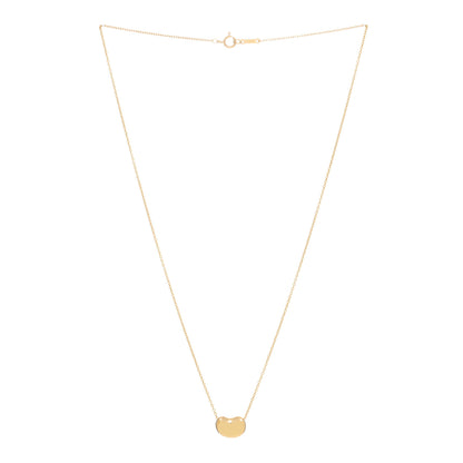 Tiffany 18K Yellow Gold 11mm Elsa Peretti Bean Pendant Necklace 2 of 4