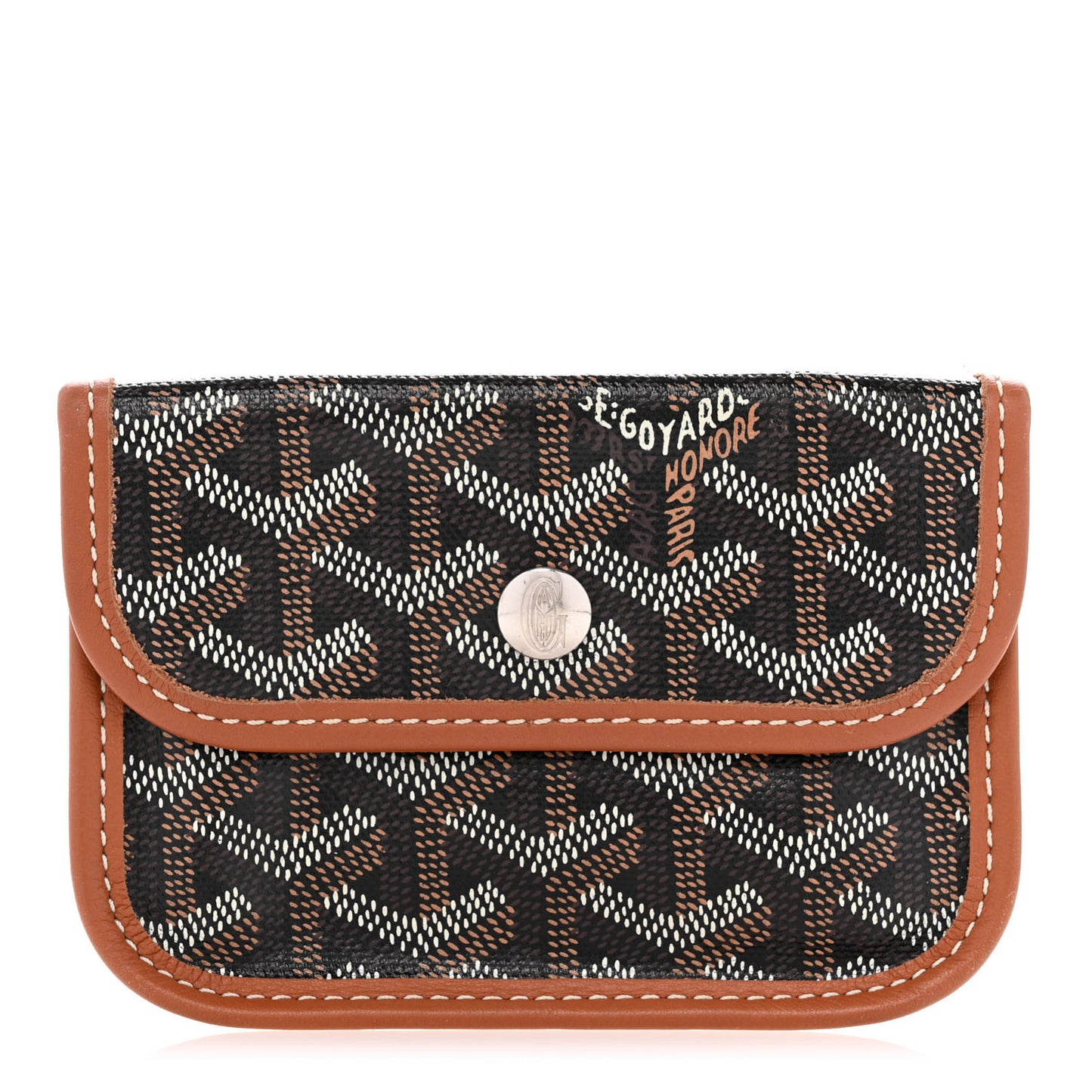 Goyardine Mini Anjou Pouch Black Gold