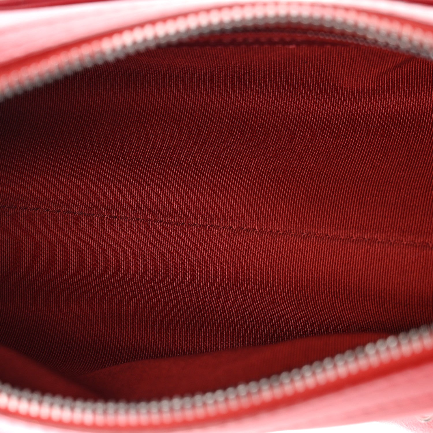 Chanel Calfskin Chain 20s Signature Bowling Bag Red 5 of 10