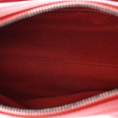 Chanel Calfskin Chain 20s Signature Bowling Bag Red 5 of 10