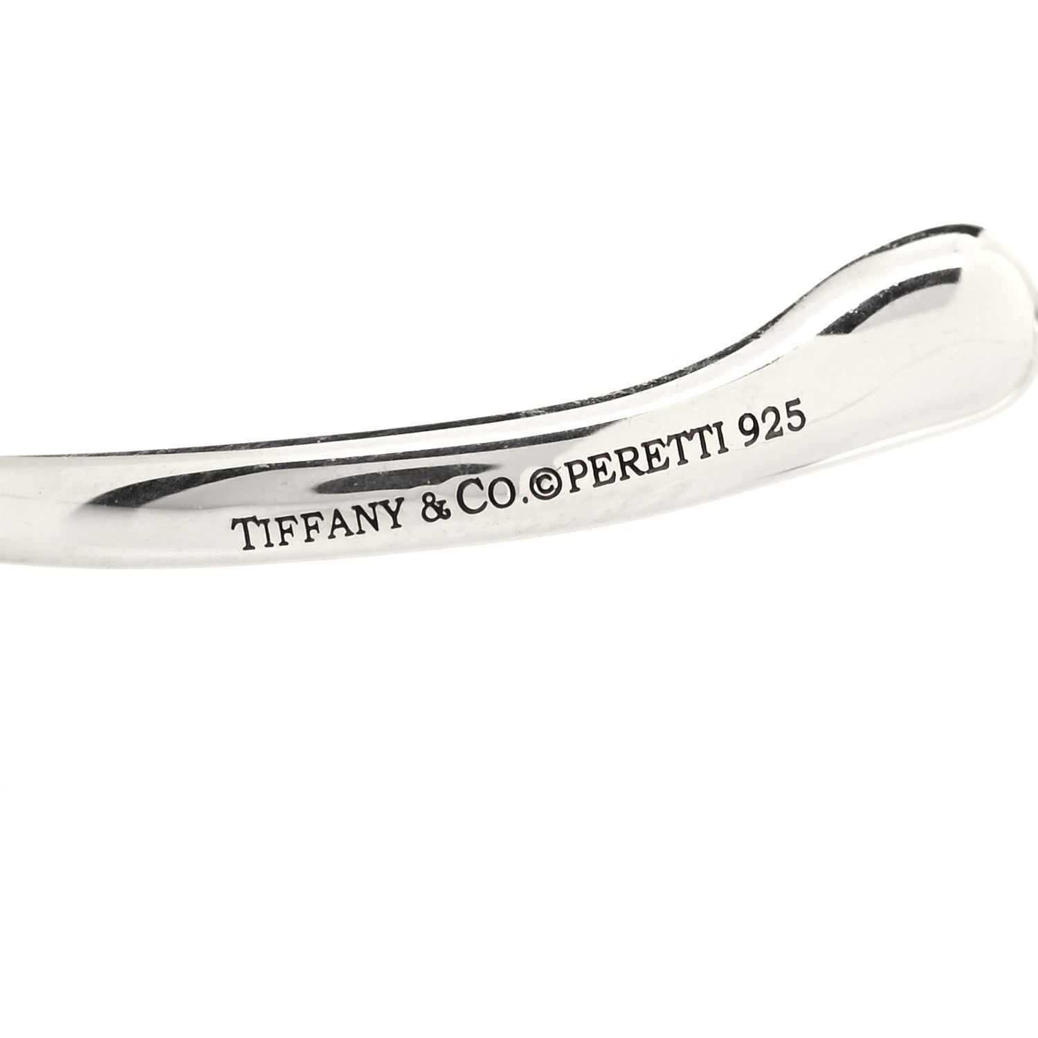 Tiffany Sterling Silver Small Elsa Peretti Open Heart Hoop Earrings 4 of 4