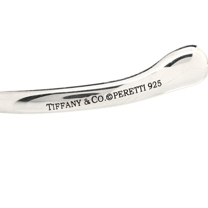 Tiffany Sterling Silver Small Elsa Peretti Open Heart Hoop Earrings 4 of 4