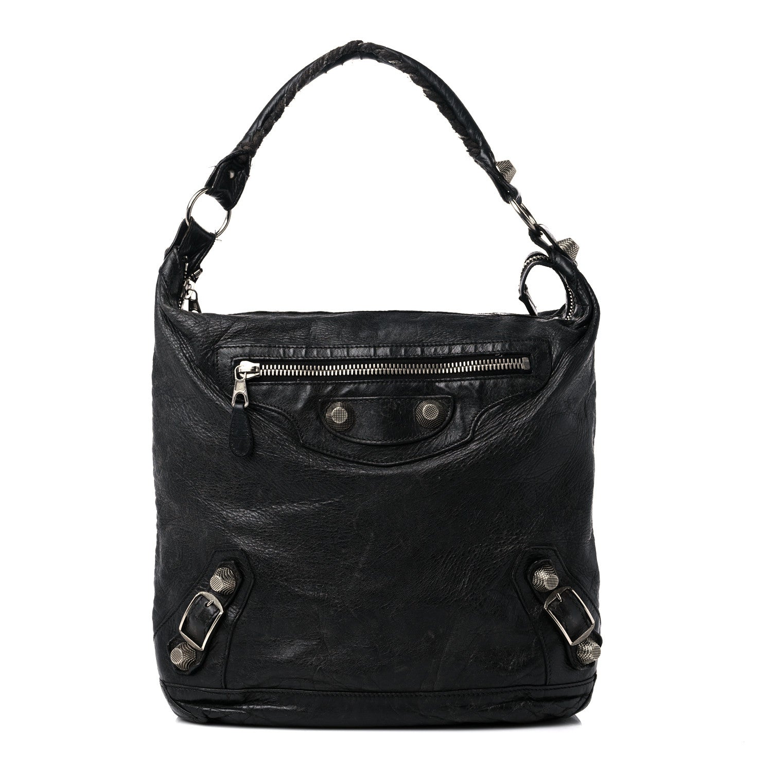Balenciaga Chevre Giant 21 Silver Hardware Day Hobo Black 1 of 18