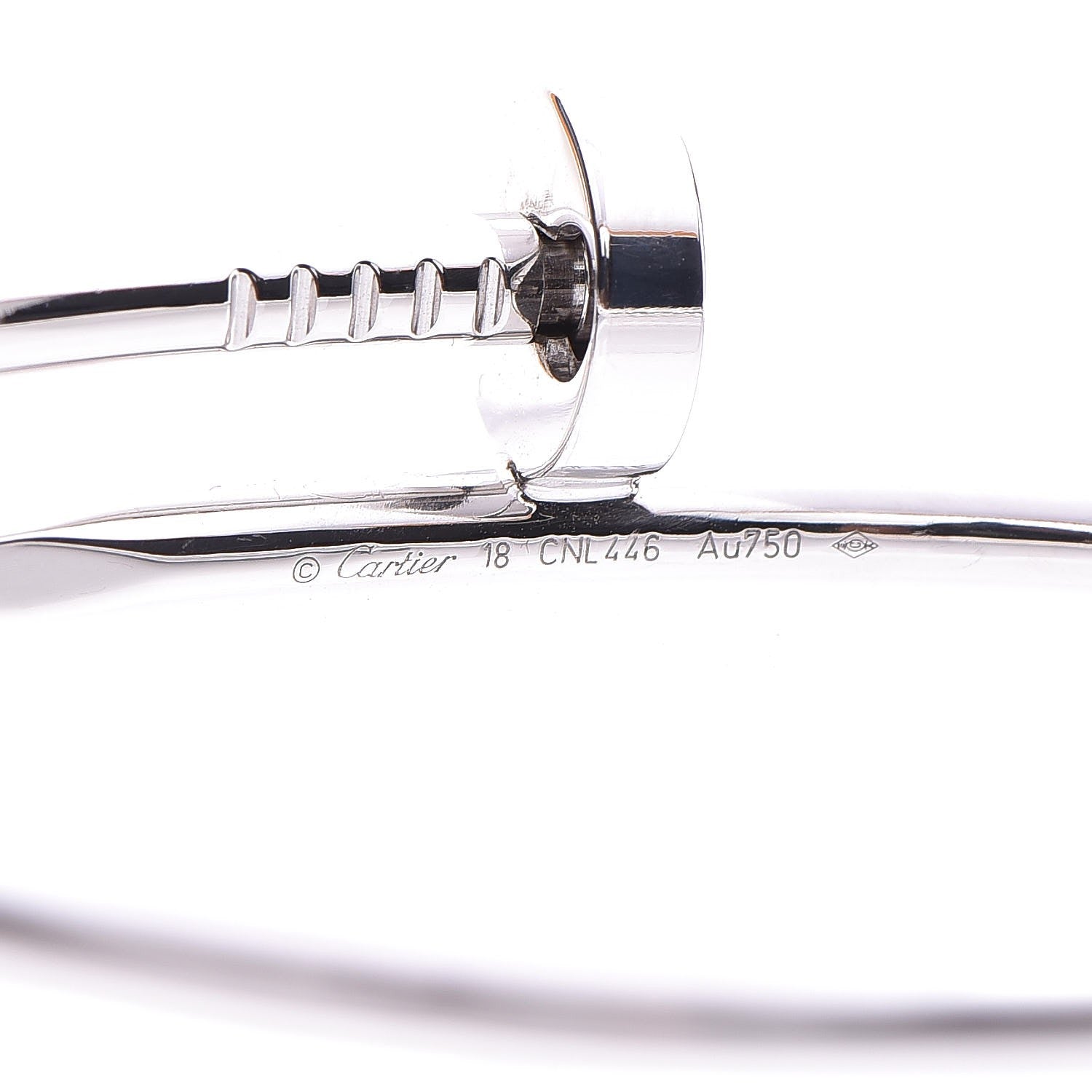 Cartier 18K White Gold Juste Un Clou Bracelet 18 4 of 4