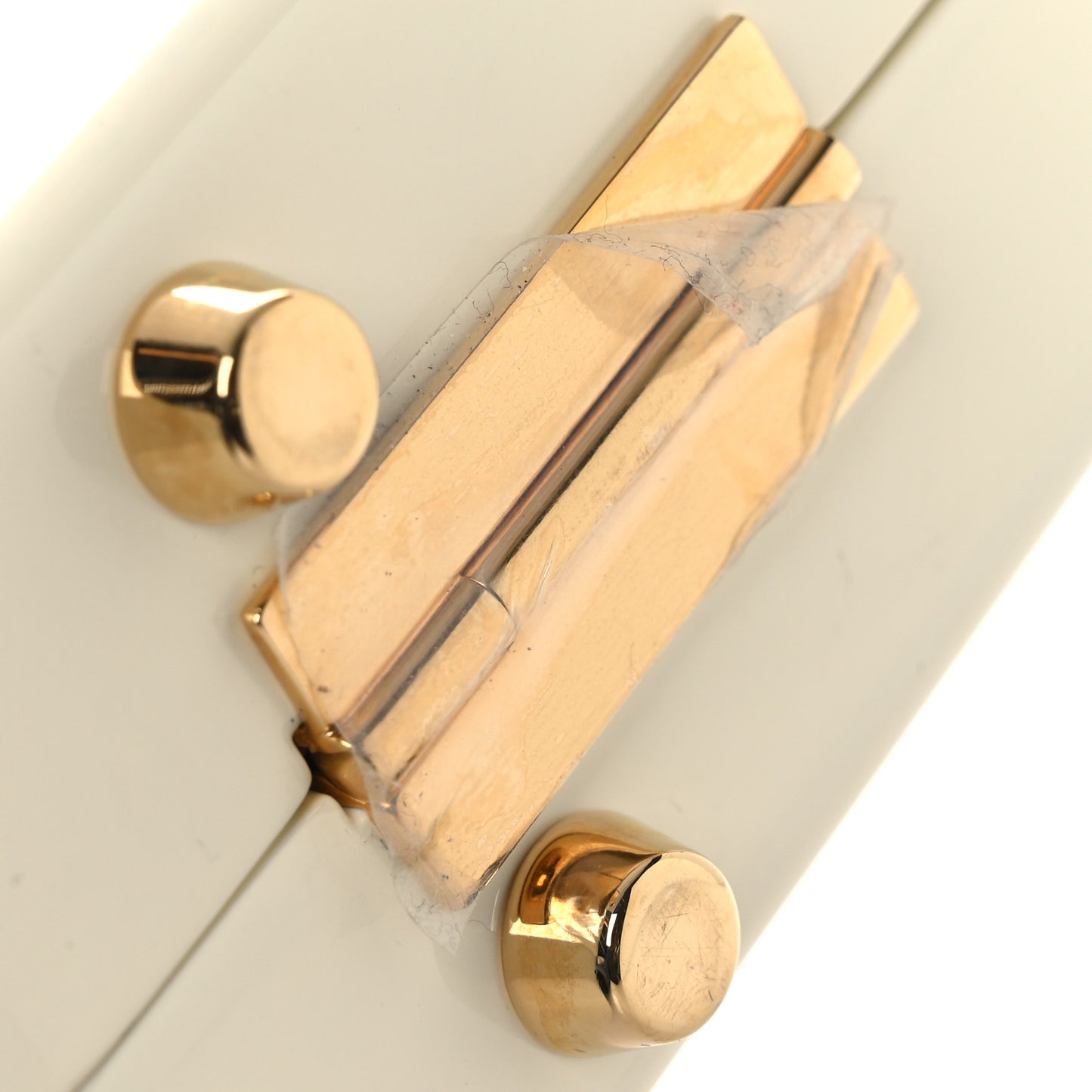 Plexiglass Mini Sylvie 1969 Top Handle Bag Ivory
