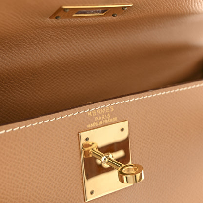 Hermes Courchevel Kelly Sellier 28 Tabac Camel 6 of 10