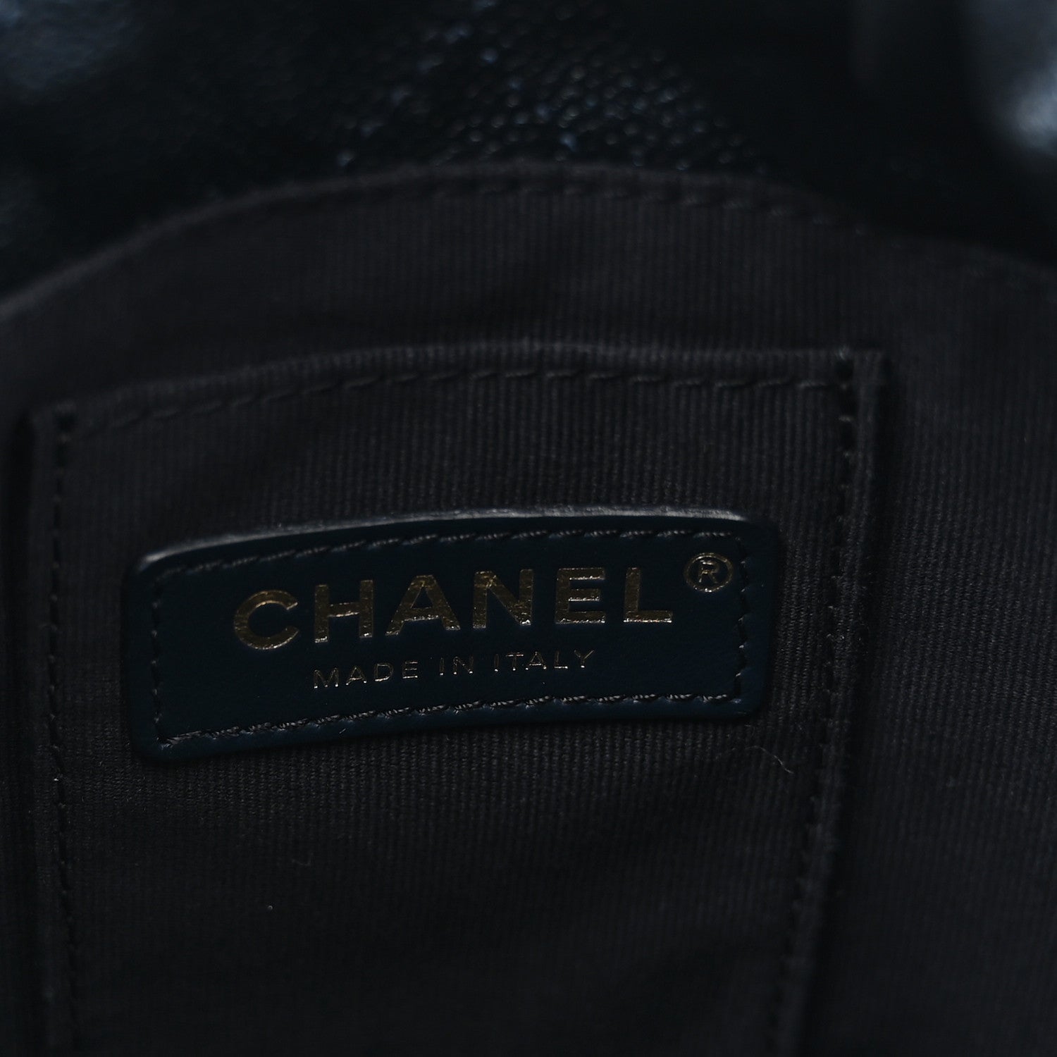 Chanel Iridescent Caviar Quilted My Perfect CC Bucket Drawstring Bag Blue 6 of 11