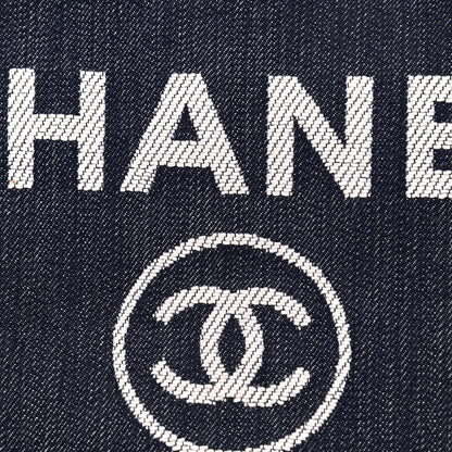 Chanel Denim Large Deauville Tote Dark Blue 7 of 16
