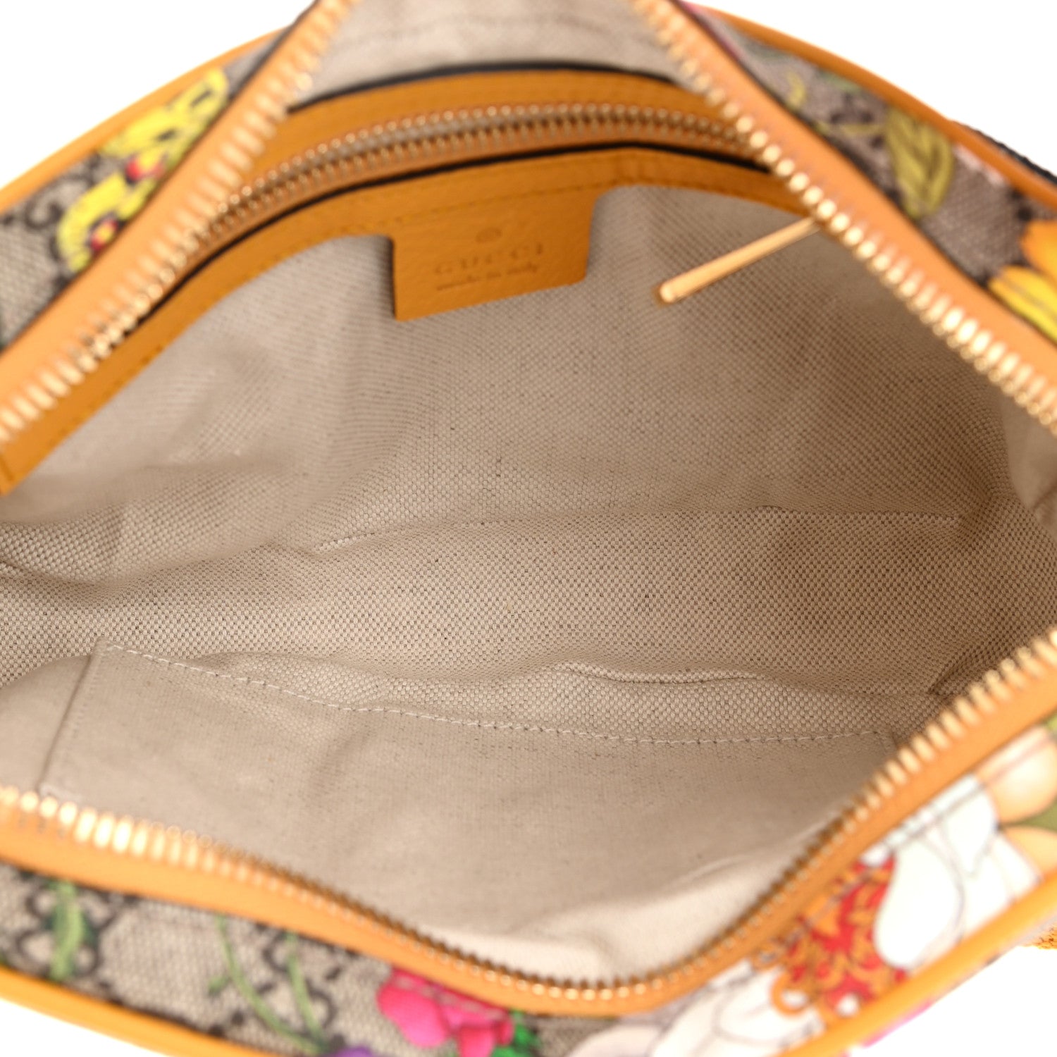 Gucci GG Supreme Monogram Flora Medium Ophidia Belt Bag Beige Multicolor Crop 5 of 8