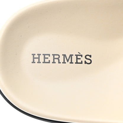 Hermes Calfskin Womens Chypre Sandals 37 Beige Esquisse 6 of 9