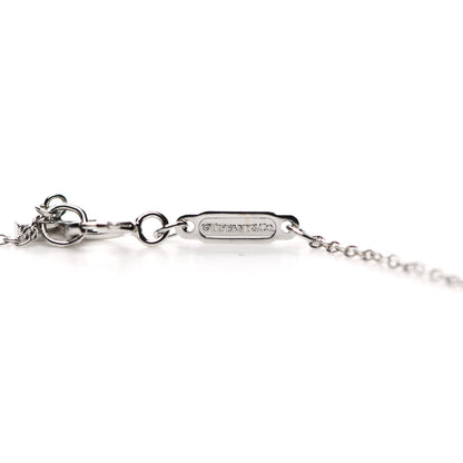 Tiffany 18K White Gold Small T Smile Pendant Necklace 4 of 5