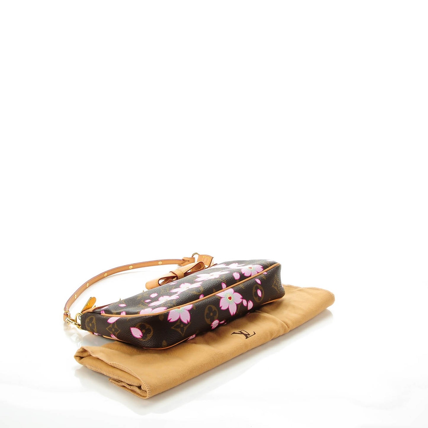 Monogram Cherry Blossom Pochette Accessories Brown