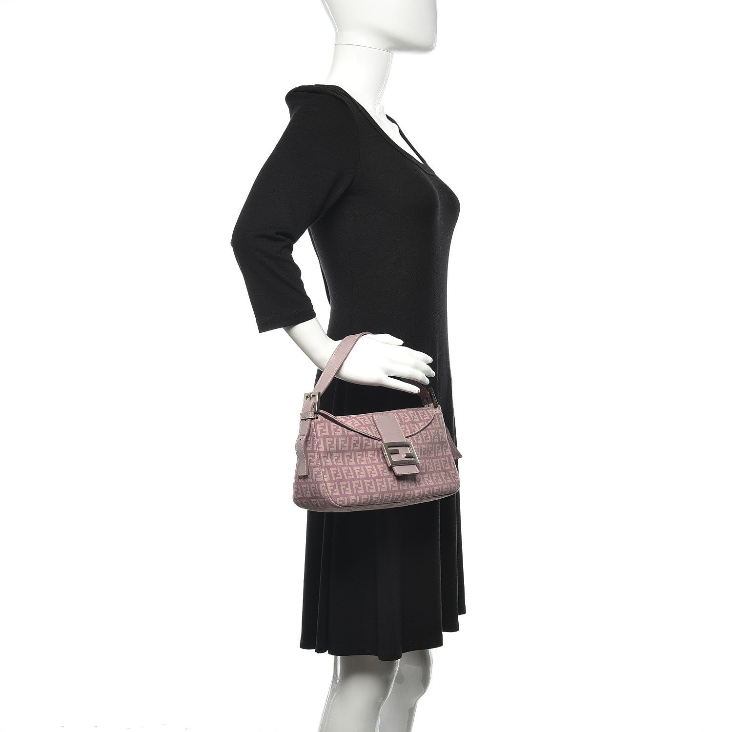 Fendi Zucchino Cuoio Baguette Lilla 2 of 10