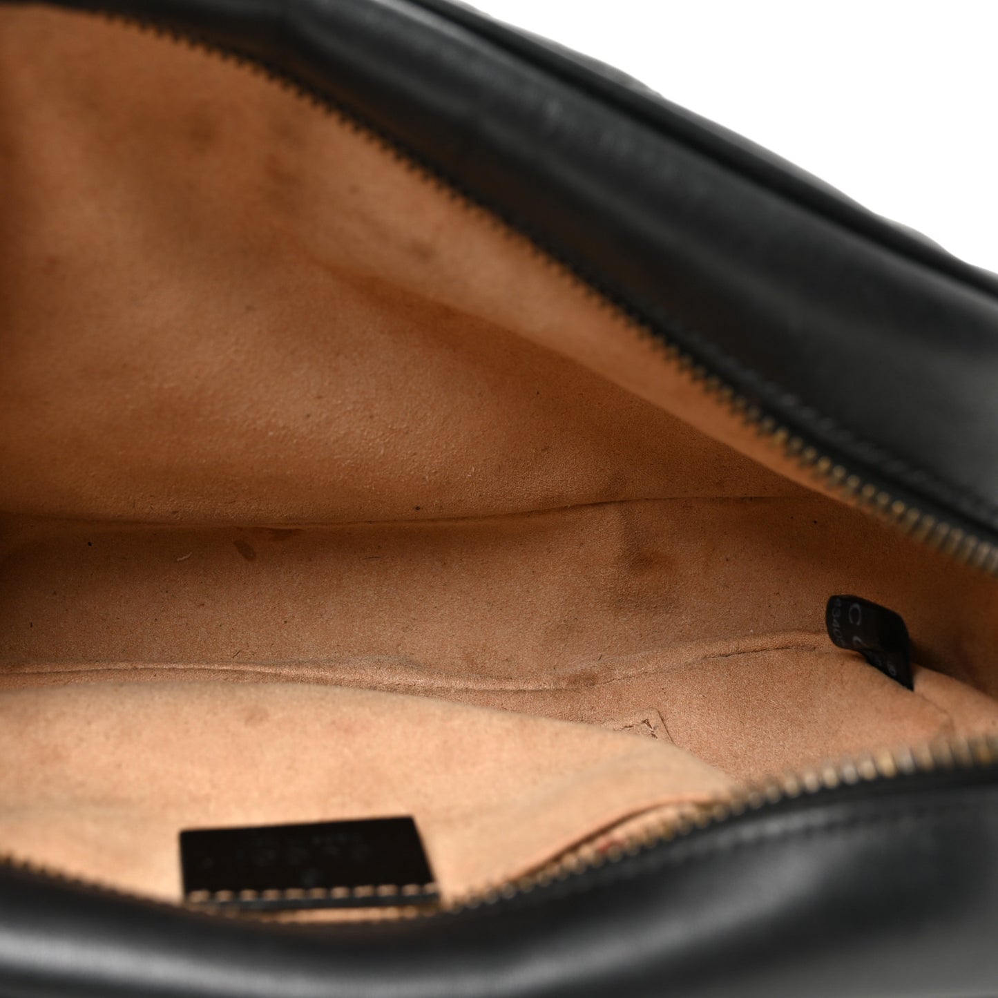 Calfskin Matelasse Small GG Marmont Chain Shoulder Bag Black