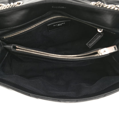Saint Laurent Calfskin Y Quilted Monogram Medium Loulou Chain Satchel Black 4 of 11