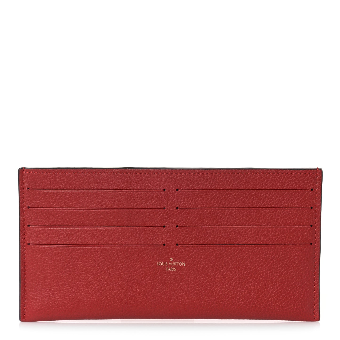 Calfskin Felicie Card Holder Insert Cherry